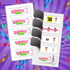 Impression numérique Hd de données <span class=keywords><strong>Jackpot</strong></span> personnalisé d'échantillon bas de quantité minimale de commande de conception libre de billets de jeu instantanés - Product Image 1