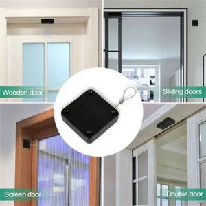 Cierre Automático para Cortinas Metálicas sin Perforaciones con Sensor de Tensión de 500G, Negro, 1m de Longitud, Diseño Art Deco, Tamaño Personalizable - Product Image 4