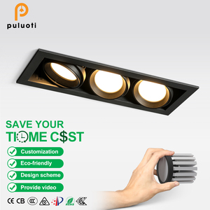 Puluoti ZigBee thông minh 10 năm 54W <span class=keywords><strong>COB</strong></span> tại chỗ dẫn Downlight lịch thi đấu 2700k-5700K mờ lõm đèn tại chỗ cho khách sạn - Product Image 1