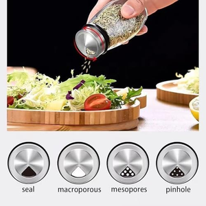 Juego de Botellas de Metal para Condimentos con Base Giratoria, Organizador de Especias para Cocina, Venta al Por Mayor - Product Image 2