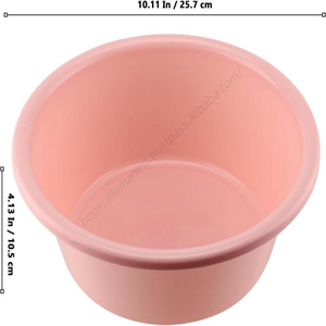 Vasque ronde en plastique PP multi-usages de qualité usine pour salle de bain domestique – Vente en gros - Product Image 3