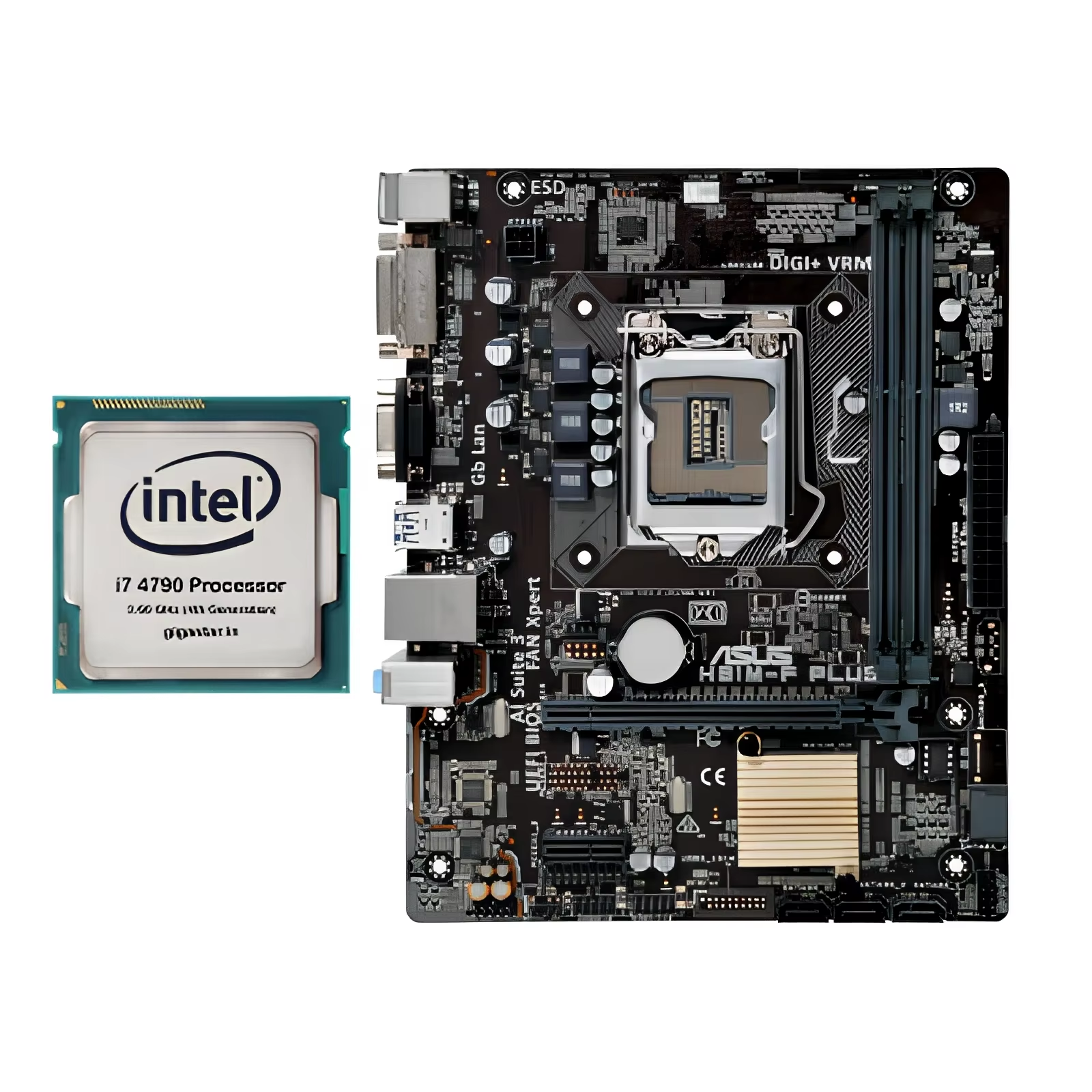 Placa base ASUS H81M-K/F PLUS + Core i7-4790