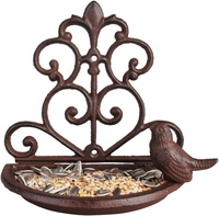 Heavy Duty Vintage Rustique En Fonte Jardin Décoration Mangeoire À Oiseaux Bain En Métal Mangeoire À Oiseaux Bain Étoile De Mer Shell Porte-Savon
