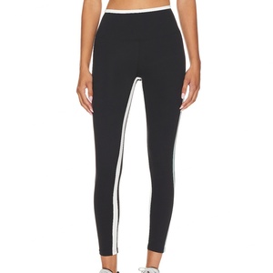 Conjunto Deportivo de Leggings y Sujetador Deportivo con Cinturón de Encaje Sólido para Mujer, Talla Grande, Nailon y Elastano - Product Image 4