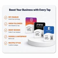 Carte NFC personnalisée en espagnol avec code QR dynamique, étanche, programmable pour Google/Instagram/Facebook, pour la revente
