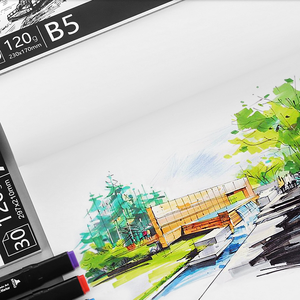 Blocco di Carta per Marcatori <span class=keywords><strong>A4</strong></span> Touch Cool, 30 <span class=keywords><strong>Fogli</strong></span>, Album da <span class=keywords><strong>Disegno</strong></span> Professionale per Studenti e Artisti, Materiali Artistici - Product Image 2