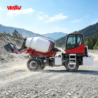 Camion malaxeur à béton autochargeur neuf 3,3 m³ avec réservoir d'alimentation automatique et agitateur
