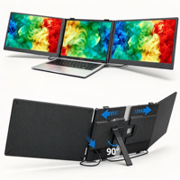 Nouvelle sortie, moniteur portable 14 pouces IPS 1080P LED à bordure ultra-fine, trois en un, prend en charge plusieurs systèmes d'exploitation, plug and play