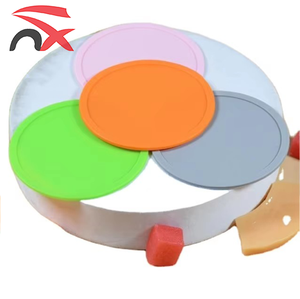 Factory Wholesale Custom logo New Style Round Silicone Heat Resistant Non Slip Rubber Cup Coasters for Promotion
