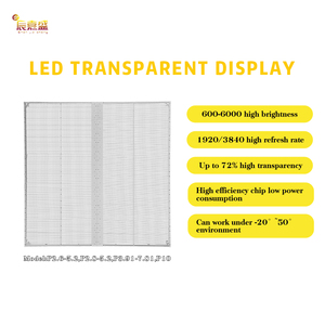 Siêu cao minh bạch TV quảng cáo lưới cử<span class=keywords><strong>a</strong></span> hàng bức tường <span class=keywords><strong>video</strong></span> trong suốt Màn hình LED hiển thị cho trung tâm mua sắm cử<span class=keywords><strong>a</strong></span> sổ kính - Product Image 4