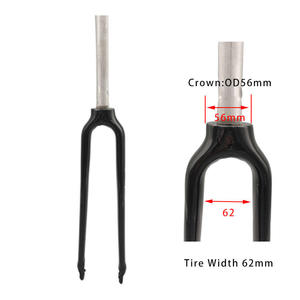 Fourche en alliage d'aluminium 700c Road 20 24 26 27.5 29 pouces gros pneu E fourche de vélo pour vélo <span class=keywords><strong>Gravle</strong></span> - Product Image 4