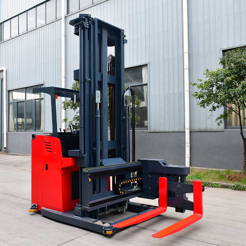 1T 1.5T Stand On 3 Direction Forklift Pallet Stacker Electric For Warehouse