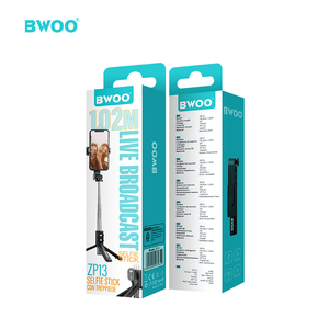 BWOO Gậy Chụp Ảnh Tự Sướng Di Động Mini Sản Phẩm Mới Gậy Chụp Ảnh Tự Sướng Không Dây Điều Khiển Từ Xa Xoay 5.2 360 Răng Xanh Dương - Product Image 6