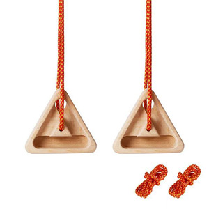 Triangle d'escalade en bois, planche d'entraînement écologique en hêtre, renforceur de préhension, exercice pour les avant-bras, pour sports d'intérieur et parcs - Product Image 1