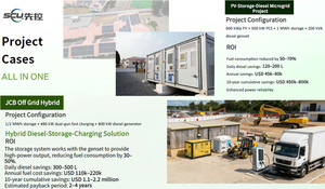 SCU 40ft 2400MWH Battery 1.25MW PCS Air Cooled Hybrid Grid <b>Energy</b> <b>Storage</b> <b>System</b> - Product Image 4