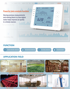 <span class=keywords><strong>Medidor</strong></span> de Dióxido de Carbono Inteligente, <span class=keywords><strong>Medidor</strong></span> Digital de <span class=keywords><strong>CO2</strong></span> 3 en 1, <span class=keywords><strong>Medidor</strong></span> de <span class=keywords><strong>CO2</strong></span> y Temperatura de Escritorio Monitor RH con Registrador de Datos, <span class=keywords><strong>Medidor</strong></span> de Calidad del Aire Interior, Wifi - Product Image 5