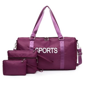 3 Pcs Overnight Carry On Travel Luggage Cabin Bags Set Custom Travelling Duffle Bag Set For Women