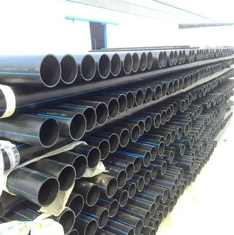 Tubo idraulico fogna lavabo scarico poly pipe 50mm Pn6 Pn8 Pn10 Pn12.5 Pn16 Sdr 17 13.6 11 nero Hdpe Wate pipe