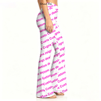 Pantalon de yoga évasé taille haute pour femme, motif écossais rétro, legging coupe cloche, effet ventre plat, tenue de sport