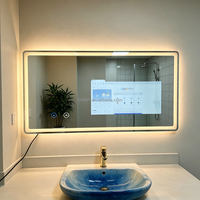 Trending 2025 Modern Smart Rectangle IP44 Waterproof Anti-fog Touch Switch Bathroom Android System Touch Screen LED Wholesale