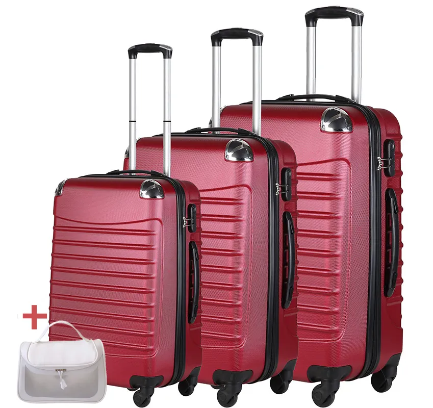 Wholesale Luxury Fabric Nylon Soft Cheap Waterproof Soft Trolley Travelers Luggage Sets Suitcase