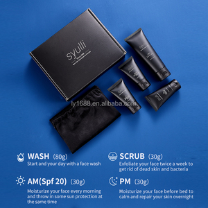 Ensemble de soins de la peau pour hommes en marque privée, traitement de l'acné, vitamine C, naturel, biologique, hydratant, blanchissant, <span class=keywords><strong>anti</strong></span>-âge, pour cadeau, voyage - Product Image 3