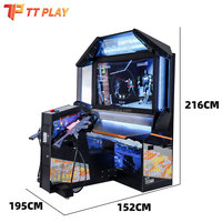 Machine de jeu de tir à pistolet avec écran 55 pouces, capteur de mouvement et commande par pédale, pour usage commercial, borne d'arcade à monnayeur