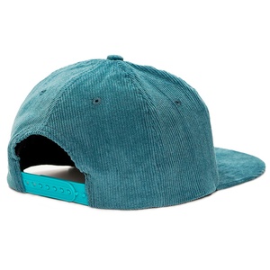 Casquettes Snapback en velours côtelé personnalisées, 5 panneaux, non structurées, avec étiquette tissée, logo brodé - Product Image 3