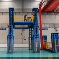 Plateforme d'assemblage verticale pour turbines, élévateur d'assemblage personnalisé pour équipements d'énergie hydrogène, élévateur d'assemblage à centre ouvert
