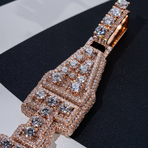 Luxury Vvs Moissanite Letter 3D Chain Pendant Custom Iced Out Hip Hop Pass Diamond <b>Tester</b> Round Cut Diamond Name Pendant Jewelry - Product Image 2