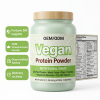 Poudre de protéines nutritionnelles pour adultes, à base de plantes, végétalienne, avec des vitamines et des minéraux pour la croissance musculaire