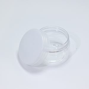 Tarros cosméticos transparentes para mascotas con logotipo personalizado de 50 ml, 100 ml, 200 ml, boca ancha con tapa de plástico para crema para el cuidado de la piel, crema para ojos, crema facial - Product Image 3