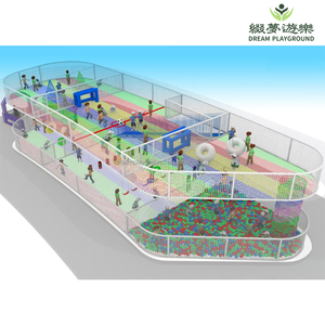 Dream Kids Parco Giochi Avventura con Trampolino a Rete in Poliestere, Zona Atrio <span class=keywords><strong>del</strong></span> Centro Commerciale, Gioco Aereo Magico - Product Image 3
