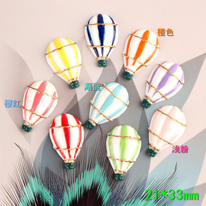 <span class=keywords><strong>Mongolfiera</strong></span> in resina con retro piatto Charms in resina Cabochon per riempitivo di melma capretto fai da te cellulare fermaglio per capelli portachiavi decorazione mestiere - Product Image 5