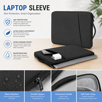 Sac d'Ordinateur Portable Étanche 13 14 15 16 Pouces, Housse de Protection pour MacBook HP Asus