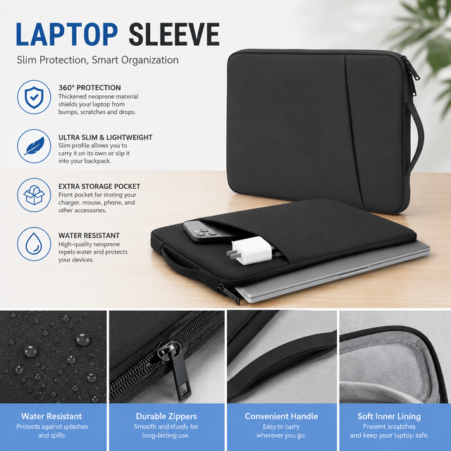 Waterproof Laptop Bag 13 14 15 16inch Laptop Handbag Computer Cover Case Sleeve Notebook Bag Briefcase for Macbook Hp Asus
