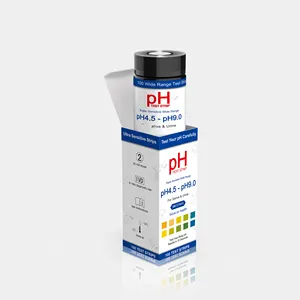 Su testi varil başına ph test şeritleri 100 adet vücut pH seviyeleri ölçek 4.5-9.0 testleri