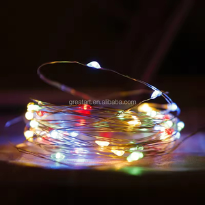 Guirnalda de Luces <span class=keywords><strong>LED</strong></span> Multifuncional con Forma de Estrella, Cable de Cobre con Caja de Baterías, Guirnalda de Luces Decorativas de Colores para Navidad en Exteriores - Product Image 4