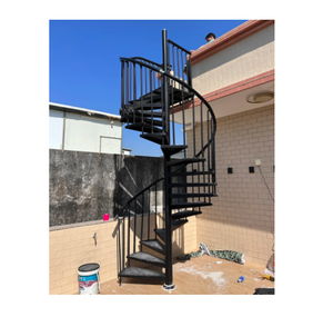 <span class=keywords><strong>Escalier</strong></span> en colimaçon compact, gain de place, <span class=keywords><strong>escalier</strong></span> à virages fluides pour appartement en mezzanine, extérieur - Product Image 5
