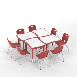 Muebles preescolares escolares de plástico de diseño moderno, mesas y sillas para el hogar coloridas para guardería para niños, <span class=keywords><strong>oficina</strong></span>, jardín de infantes - Product Image 6