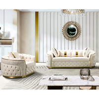 Hochwertige Maßgefertigte Luxus-Villa 3-2-1-Sitzer Sofa-Set Möbel Wohnzimmer Modulares Italienisches Modernes Design Stoff-Ecksofa