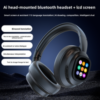 Écouteurs TWS X1 Pro avec réduction de bruit, traduction IA, casque sans fil pour le jeu, design supra-auriculaire pour les voyages et les affaires, écran LCD