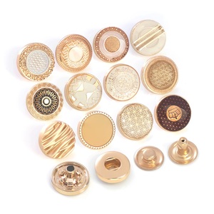 Custom 12mm Metal 4 Part Press Snap <b>Button</b> Garment Men's Suite Snap <b>Button</b> - Product Image 6