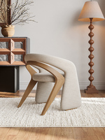 Fauteuil de loisirs individuel design en bois massif, style Zen chinois, pour salon et salle de thé, avec mousse élastique haute densité