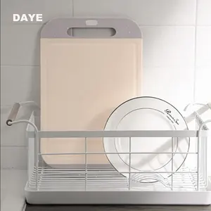 Nouveau modèle Vente en gros Passe au lave-vaisselle B9139 Planche à découper en marbre portable de taille moyenne pour la cuisine