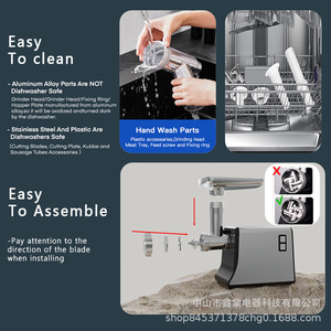 Machine à saucisses manuelle multifonctionnelle en acier inoxydable pour la cuisine domestique - Product Image 4
