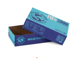 Cajas de papel <span class=keywords><strong>duro</strong></span> de caja de cartón corrugado para camarones y peces embalaje de mariscos langosta venta al por mayor - Product Image 5