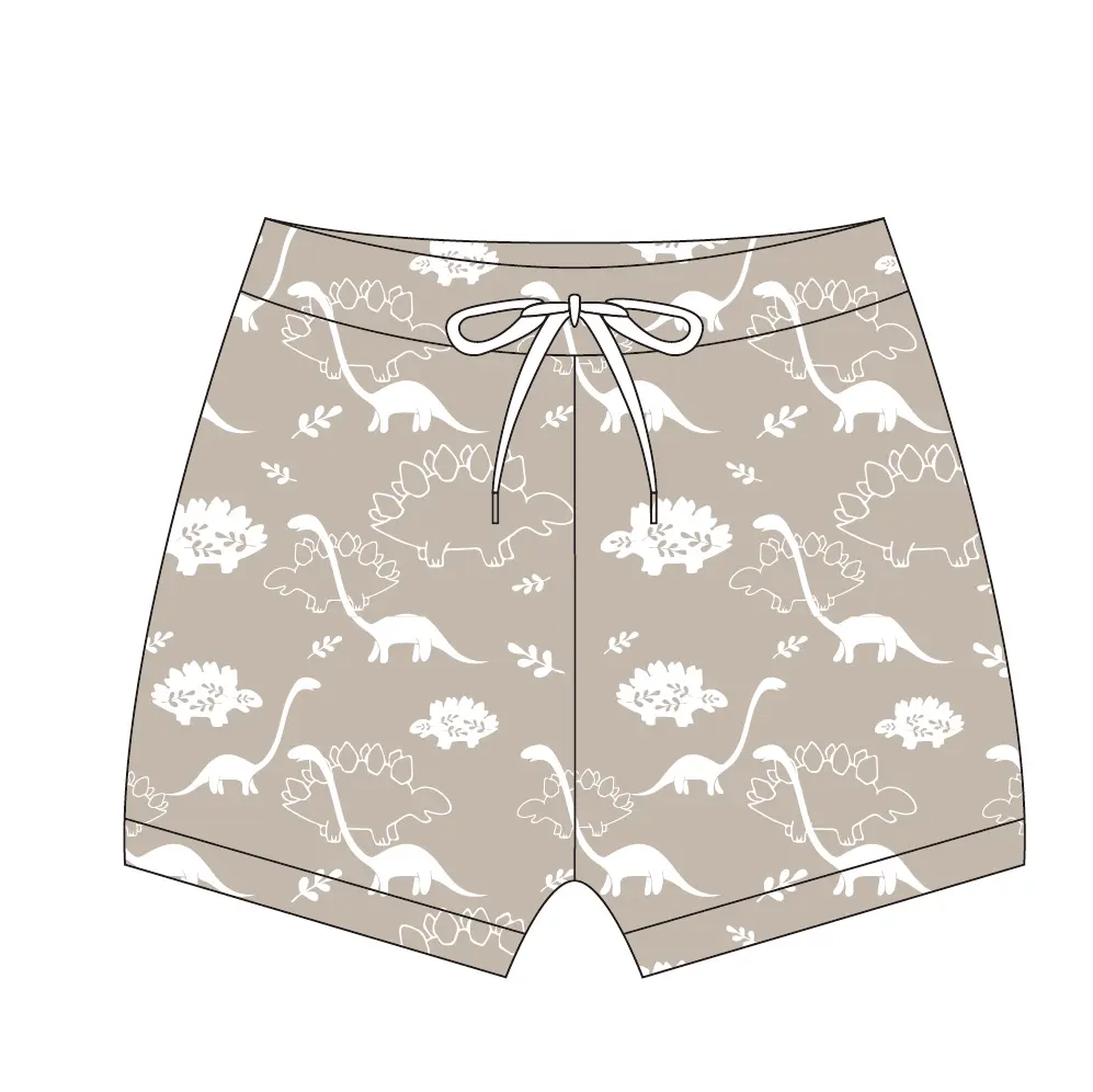 Cheer Custom Kind Badmode Print Gesublimeerd Strand Shorts Boardshort 4 Way Stretch Zwembroek Voor Baby 'S