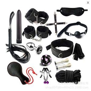 14-piece <b>set</b> of SM-themed <b>bondage</b> sex toys for women; 14-piece <b>set</b> of flirting and restraint tools. - Product Image 1