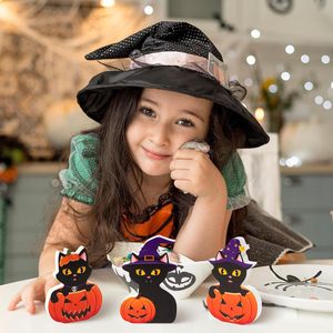 Set <span class=keywords><strong>de</strong></span> 3 piezas al por mayor <span class=keywords><strong>de</strong></span> decoración <span class=keywords><strong>de</strong></span> mesa <span class=keywords><strong>de</strong></span> madera <span class=keywords><strong>de</strong></span> gato negro <span class=keywords><strong>de</strong></span> Halloween, letreros <span class=keywords><strong>de</strong></span> bandeja escalonada <span class=keywords><strong>de</strong></span> gato <span class=keywords><strong>bruja</strong></span> y calabaza, decoración para el hogar para fiestas <span class=keywords><strong>de</strong></span> otoño y Halloween - Product Image 2